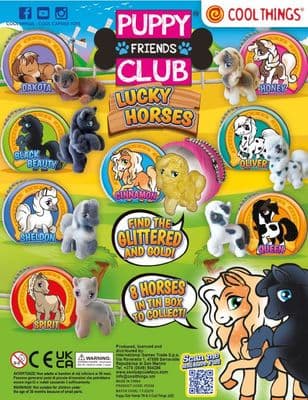 50mm Vending Capsules - Puppy Club Lucky Horses x 100