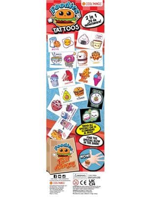 Foodies Flatpack Vending Tattoos x 300