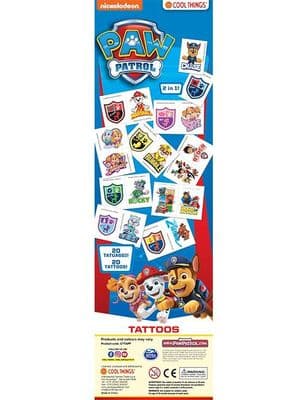 Paw Patrol Flatpack Vending Tattoos x 300
