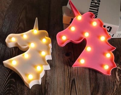 Unicorn LED Wall Decoration Nursery Light Up x 1