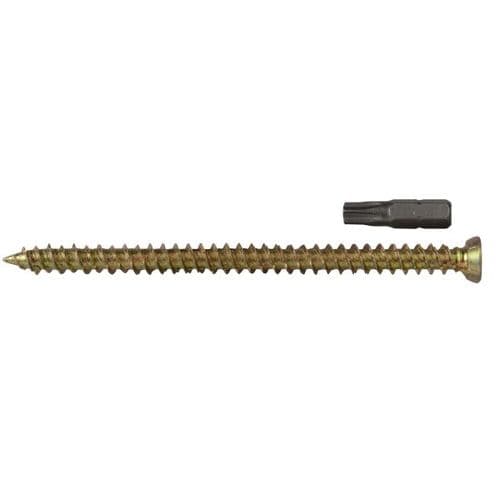 Concrete Frame Screw - Zinc Yellow Passivated - Box
