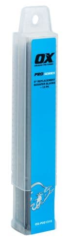 OX Pro 5" Replacement Scraper Blades - 10 pack