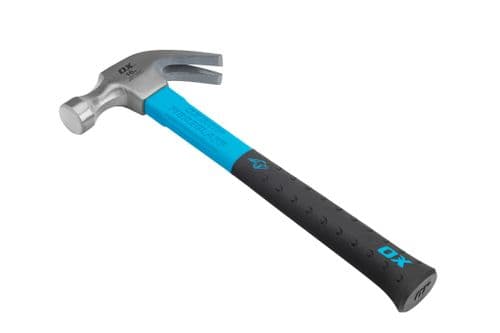 OX Pro Fibreglass Handle Claw Hammer