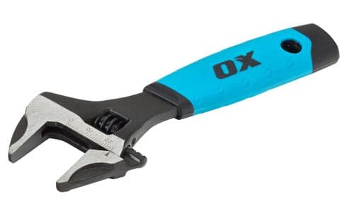 OX Pro Series Adjustable Wrench Extra Wide Jaw