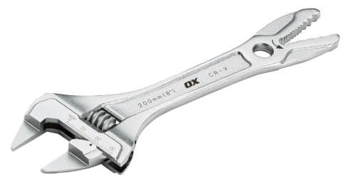 OX Pro Slim-Jaw Adjustable Wrench 200mm/8”