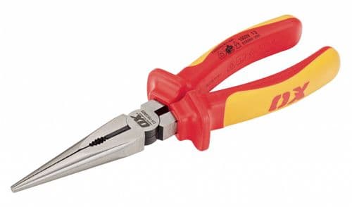OX Pro VDE Long Nose Pliers - 200mm (8")