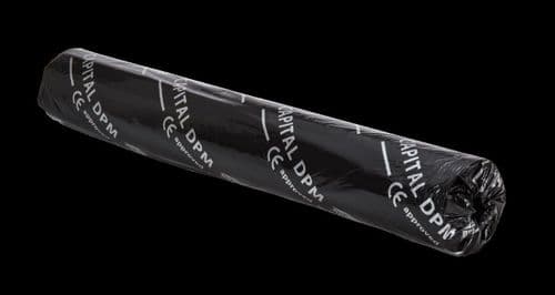 Polythene D.P.M To BBA Standard 4m x 300Mu m/f Black