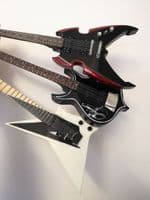 (Kiss) Ace Frehely, Gene Simmons, Paul Stanley: Miniature Guitar Set