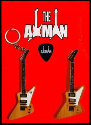 (Lynyrd Skynyrd) Allen Collins -   Korina: Keyring & Magnet Variation (UK Seller)