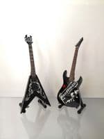 (Slayer) Kerry King and Jeff Hanneman - Miniature Guitar Set