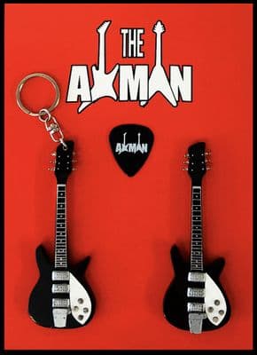 (The Beatles) John Lennon: Rickenbacker - Keyring & Magnet Variation