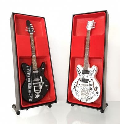 (The Cure) Robert Smith and Porl Thompson - Miniature Guitar Set