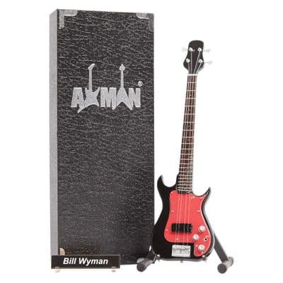 Bill Wyman Bass Guitar Miniature Replica | Rolling Stones | Handmade Music Gifts