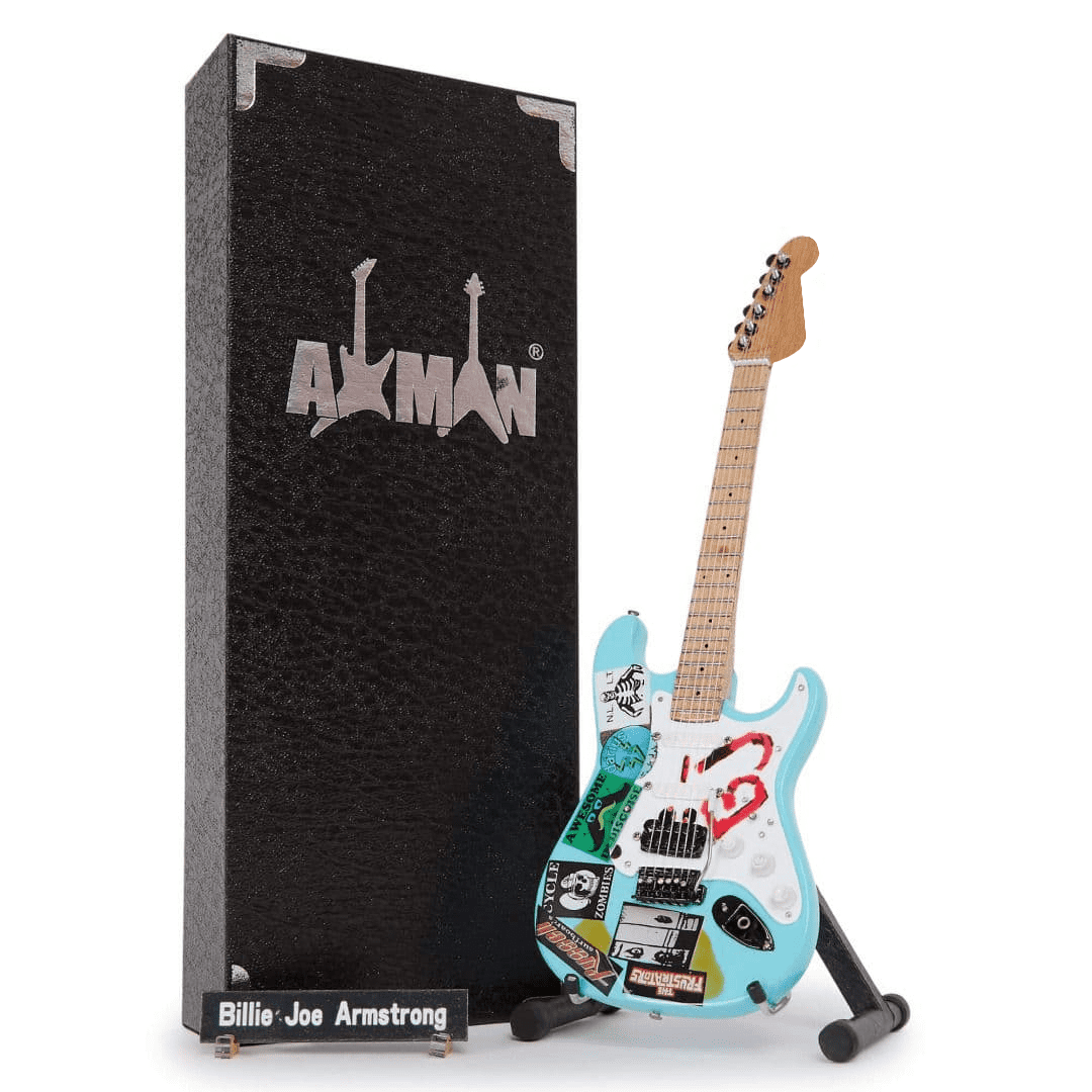 Billie Joe Armstrong Green Day Miniature Guitar Replica
