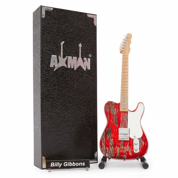 Billy Gibbons Guitar Miniature Replica | ZZ Top | Handmade Music Gifts