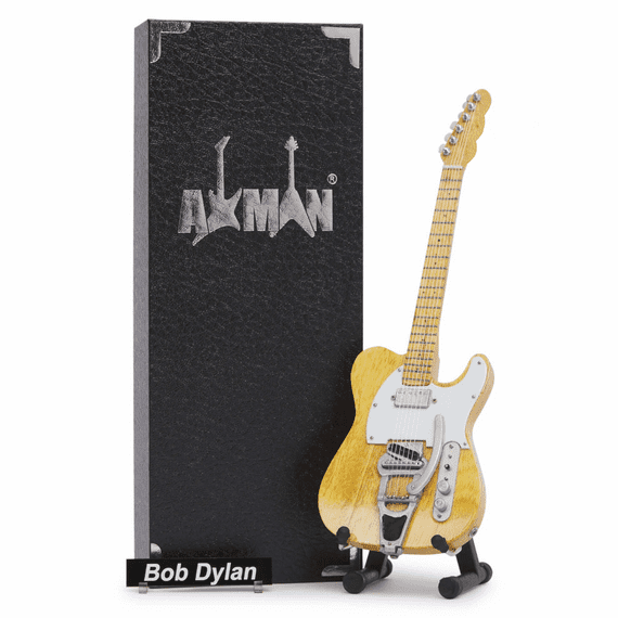 Bob Dylan Electric Guitar Miniature Replica | Handmade Music Gifts