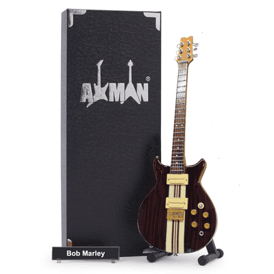 Bob Marley Guitar Miniature Replica | Handmade Music Gifts