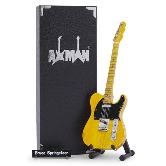 Bruce Springsteen Mutt Guitar Miniature Replica | Handmade Music Gifts