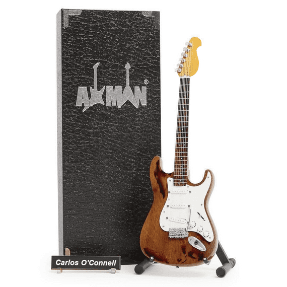 Carlos O'Connell Burnt Guitar Miniature Replica | Fontaines D.C. | Handmade Music Gifts