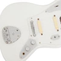 Carlos O'Connell White Guitar Miniature Replica | Fontaines D.C. | Handmade Music Gifts