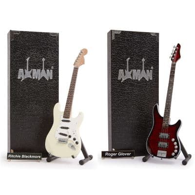 Deep Purple Miniature Guitar Set | Richie Blackmore | Roger Glover 