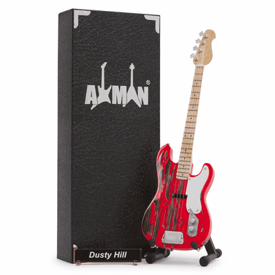 Dusty Hill Guitar Miniature Replica | ZZ Top | Handmade Music Gifts