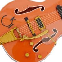 Eddie Cochran Guitar Miniature Replica | Handmade Music Gifts