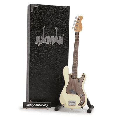 Gerry McAvoy Bass Guitar Miniature Replica | Rory Gallagher | Handmade Music Gifts