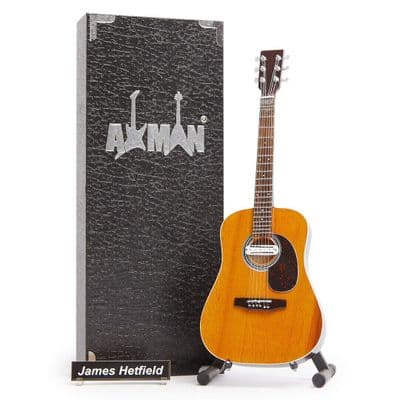 James Hetfield Acoustic Guitar Miniature Replica | Metallica | Handmade Music Gifts