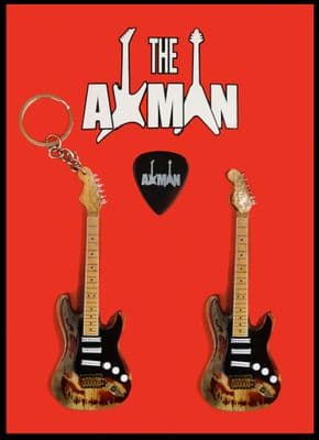 Jimi Hendrix: Burnt Replica Keyring & Magnet Variation