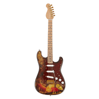 Jimi Hendrix Guitar Miniature Replica | Burnt | Handmade Music Gifts