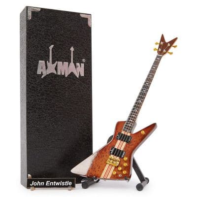John Entwistle Bass Guitar Miniature Replica | The Who | Handmade Music Gifts