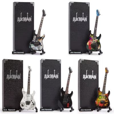 Kirk Hammett Miniature Guitar Set | Metallica | Handmade Gifts