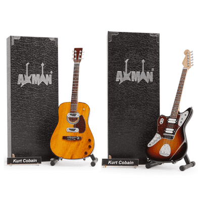 Kurt Cobain Acoustic/Electric Miniature Guitar Set | Nirvana
