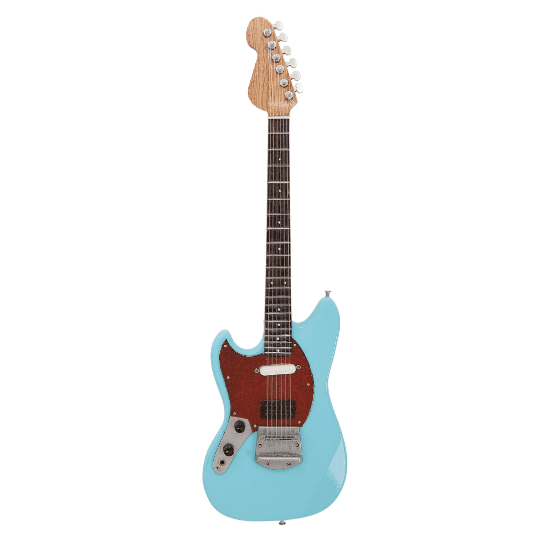 Kurt Cobain Blue Guitar Miniature Replica | Nirvana | Handmade
