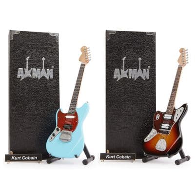 Kurt Cobain Miniature Guitar Set | Nirvana | Handmade Gifts