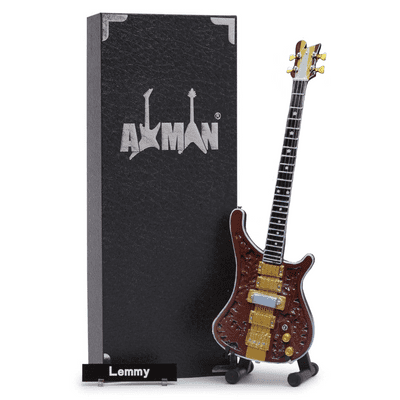 Lemmy Bass Guitar Miniature Replica | Rickenbastard | Handmade Music Gifts