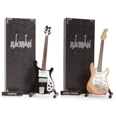 Motorhead Miniature Guitar Set | Lemmy | Eddie Clarke | Handmade Gifts