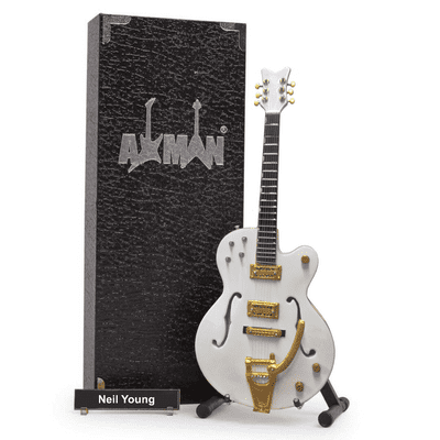 Neil Young Guitar Miniature Replica | Buffalo Springfield | Handmade Music Gifts