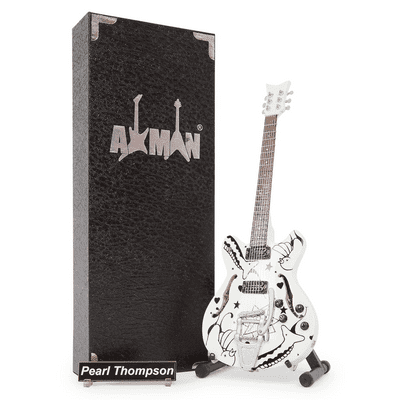 Pearl (Porl) Thompson Guitar Miniature Replica | The Cure | Handmade Music Gifts