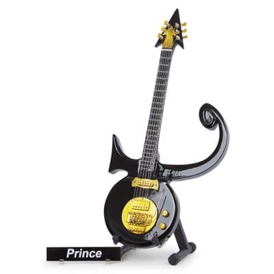 Prince Guitar Miniature Replica Love Symbol | Handmade Music Gifts