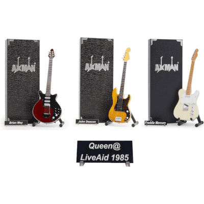 Queen Miniature Guitar Set | Brian May | John Deacon | Freddie Mercury | Handmade Gifts By Axman
