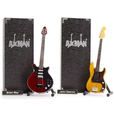 Queen Miniature Guitar Set | Brian May | John Deacon | Handmade Gifts