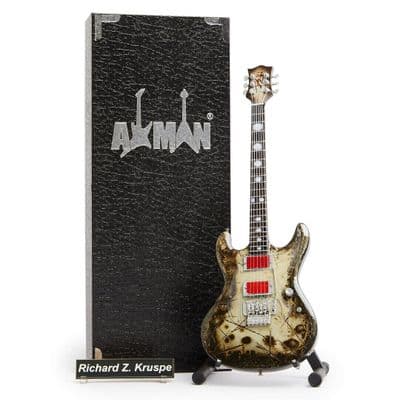 Richard Z Kruspe Guitar Miniature Replica RZK- II Burnt | Handmade Music Gifts