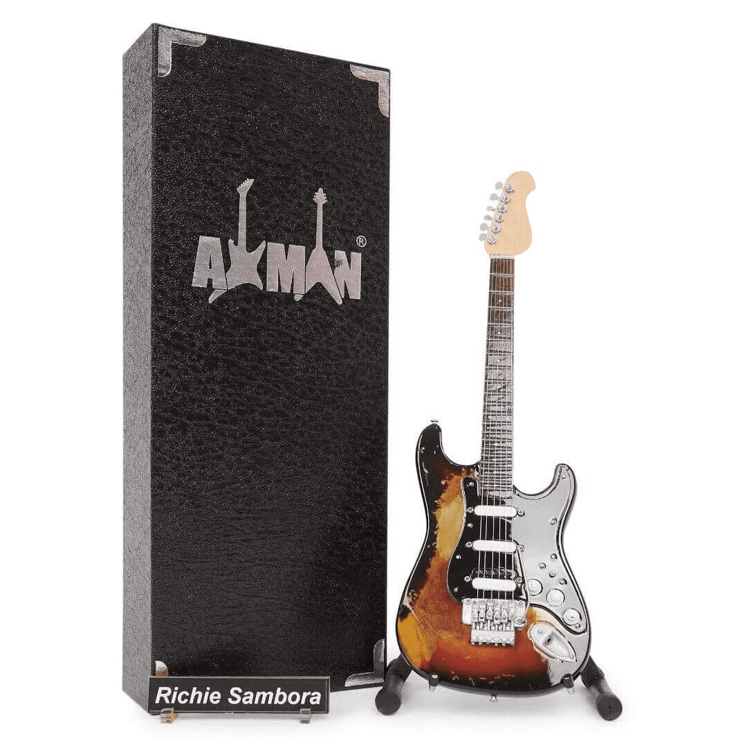 87年来日公演 Bon Jovi 　Richie Sambora ギターピック Richie Sambora Guitar Miniature Replica | Bon Jovi | Handmade