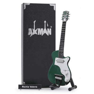 Ritchie Valens Guitar Miniature Replica | Rock & Roll Legend | Handmade Music Gifts
