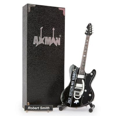 Robert Smith Guitar Miniature Replica | The Cure | Handmade Music Gifts