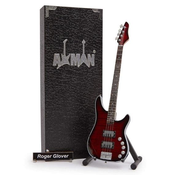 Roger Glover Bass Guitar Miniature Replica | Deep Purple | Handmade Music Gifts