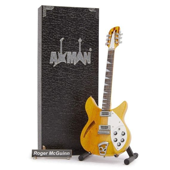 Roger McGuinn Guitar Miniature Replica | The Byrds | Handmade Music Gifts