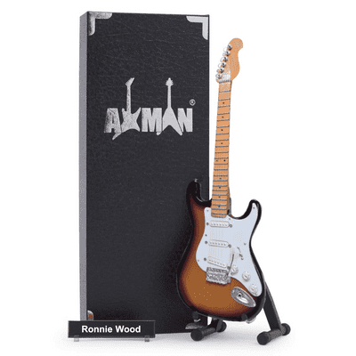 Ronnie Wood Guitar Miniature Replica | The Rolling Stones | Handmade Music Gifts